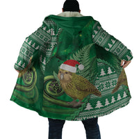 New Zealand Kakapo Christmas In July Cloak Silver Fern Santa Xmas Green Color