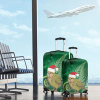 New Zealand Kakapo Christmas In July Luggage Cover Silver Fern Santa Xmas Green Color
