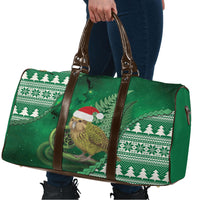 New Zealand Kakapo Christmas In July Travel Bag Silver Fern Santa Xmas Green Color