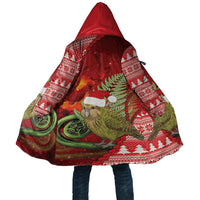 New Zealand Kakapo Christmas In July Cloak Silver Fern Santa Xmas Red Color