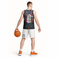 New Zealand Hei Tiki Christmas In July Basketball Jersey Pohutukawa Santa Xmas Polynesian Pattern LT22 - Polynesian Pride