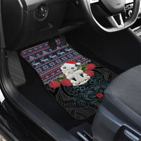 New Zealand Hei Tiki Christmas In July Car Mats Pohutukawa Santa Xmas Polynesian Pattern LT22 - Polynesian Pride