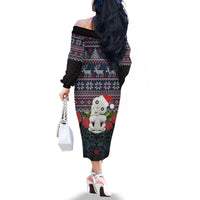 New Zealand Hei Tiki Christmas In July Family Matching Off The Shoulder Long Sleeve Dress and Hawaiian Shirt Pohutukawa Santa Xmas Polynesian Pattern LT22 - Polynesian Pride