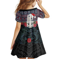 New Zealand Hei Tiki Christmas In July Family Matching Puletasi and Hawaiian Shirt Pohutukawa Santa Xmas Polynesian Pattern LT22 - Polynesian Pride