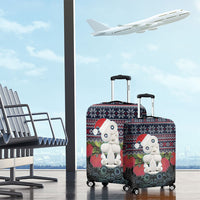 New Zealand Hei Tiki Christmas In July Luggage Cover Pohutukawa Santa Xmas Polynesian Pattern LT22 - Polynesian Pride
