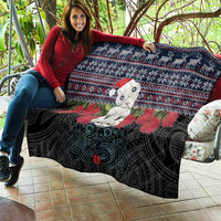 New Zealand Hei Tiki Christmas In July Quilt Pohutukawa Santa Xmas Polynesian Pattern LT22 - Polynesian Pride