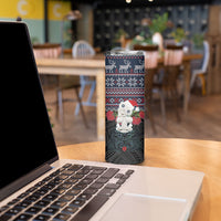 New Zealand Hei Tiki Christmas In July Skinny Tumbler Pohutukawa Santa Xmas Polynesian Pattern LT22 - Polynesian Pride