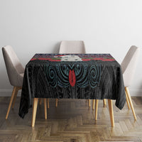 New Zealand Hei Tiki Christmas In July Tablecloth Pohutukawa Santa Xmas Polynesian Pattern LT22 - Polynesian Pride