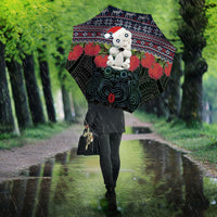 New Zealand Hei Tiki Christmas In July Umbrella Pohutukawa Santa Xmas Polynesian Pattern LT22 - Polynesian Pride