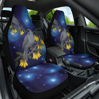 New Zealand Kokako Bird Car Seat Cover Kowhai Galaxy Style Polynesian Pattern LT22 One Size Blue - Polynesian Pride