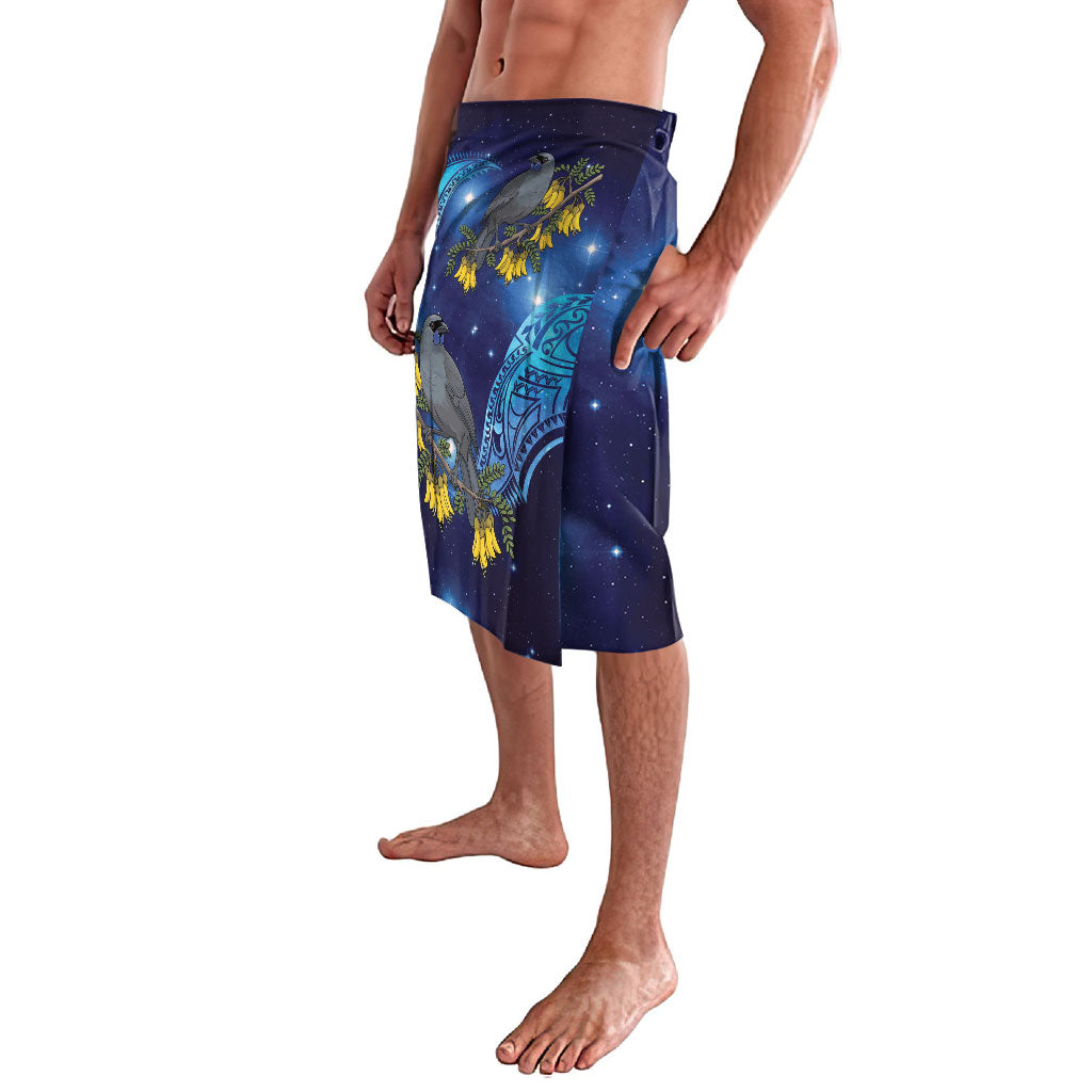 New Zealand Kokako Bird Lavalava Kowhai Galaxy Style Polynesian Pattern LT22 - Polynesian Pride