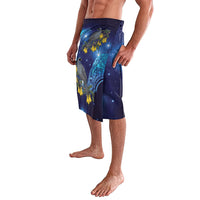 New Zealand Kokako Bird Lavalava Kowhai Galaxy Style Polynesian Pattern LT22 - Polynesian Pride