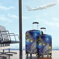 New Zealand Kokako Bird Luggage Cover Kowhai Galaxy Style Polynesian Pattern LT22 - Polynesian Pride
