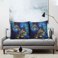 New Zealand Kokako Bird Pillow Cover Kowhai Galaxy Style Polynesian Pattern LT22 - Polynesian Pride