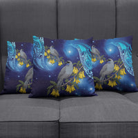 New Zealand Kokako Bird Pillow Cover Kowhai Galaxy Style Polynesian Pattern LT22 - Polynesian Pride