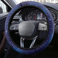 New Zealand Kokako Bird Steering Wheel Cover Kowhai Galaxy Style Polynesian Pattern LT22 - Polynesian Pride
