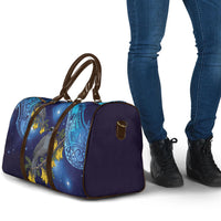 New Zealand Kokako Bird Travel Bag Kowhai Galaxy Style Polynesian Pattern LT22 - Polynesian Pride