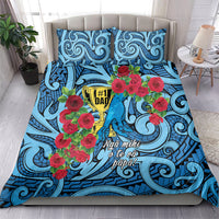 New Zealand Father's Day Bedding Set Best Dad Trophy Red Rose Maori Pattern LT22 - Polynesian Pride