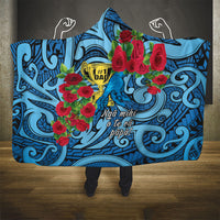 New Zealand Father's Day Hooded Blanket Best Dad Trophy Red Rose Maori Pattern LT22 - Polynesian Pride