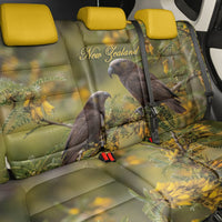 New Zealand Kaka Bird Back Car Seat Cover Kowhai Flower Landscape Style LT22 - Polynesian Pride