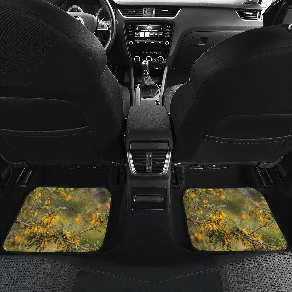 New Zealand Kaka Bird Car Mats Kowhai Flower Landscape Style