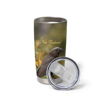 New Zealand Kaka Bird Tumbler Cup Kowhai Flower Landscape Style LT22 - Polynesian Pride