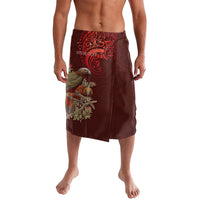 New Zealand Kaka Bird Personalised Lavalava Pohutukawa Matariki Maori Pattern LT22 Red - Polynesian Pride