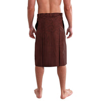 New Zealand Kaka Bird Personalised Lavalava Pohutukawa Matariki Maori Pattern LT22 - Polynesian Pride