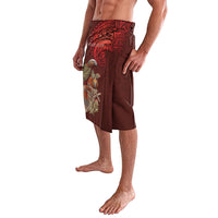 New Zealand Kaka Bird Personalised Lavalava Pohutukawa Matariki Maori Pattern LT22 - Polynesian Pride