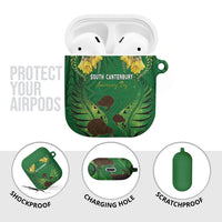South Canterbury Anniversary Day AirPods Case Kiwi Kowhai Silver Fern Maori Pattern LT22 - Polynesian Pride