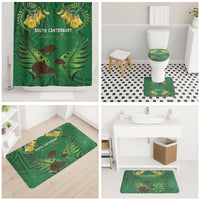South Canterbury Anniversary Day Bathroom Set Kiwi Kowhai Silver Fern Maori Pattern LT22 - Polynesian Pride