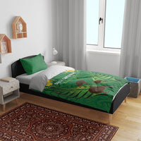 South Canterbury Anniversary Day Bedding Set Kiwi Kowhai Silver Fern Maori Pattern LT22 - Polynesian Pride