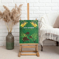 South Canterbury Anniversary Day Canvas Wall Art Kiwi Kowhai Silver Fern Maori Pattern LT22 - Polynesian Pride
