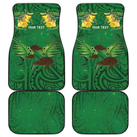 Personalised South Canterbury Anniversary Day Car Mats Kiwi Kowhai Silver Fern Maori Pattern LT22 - Polynesian Pride