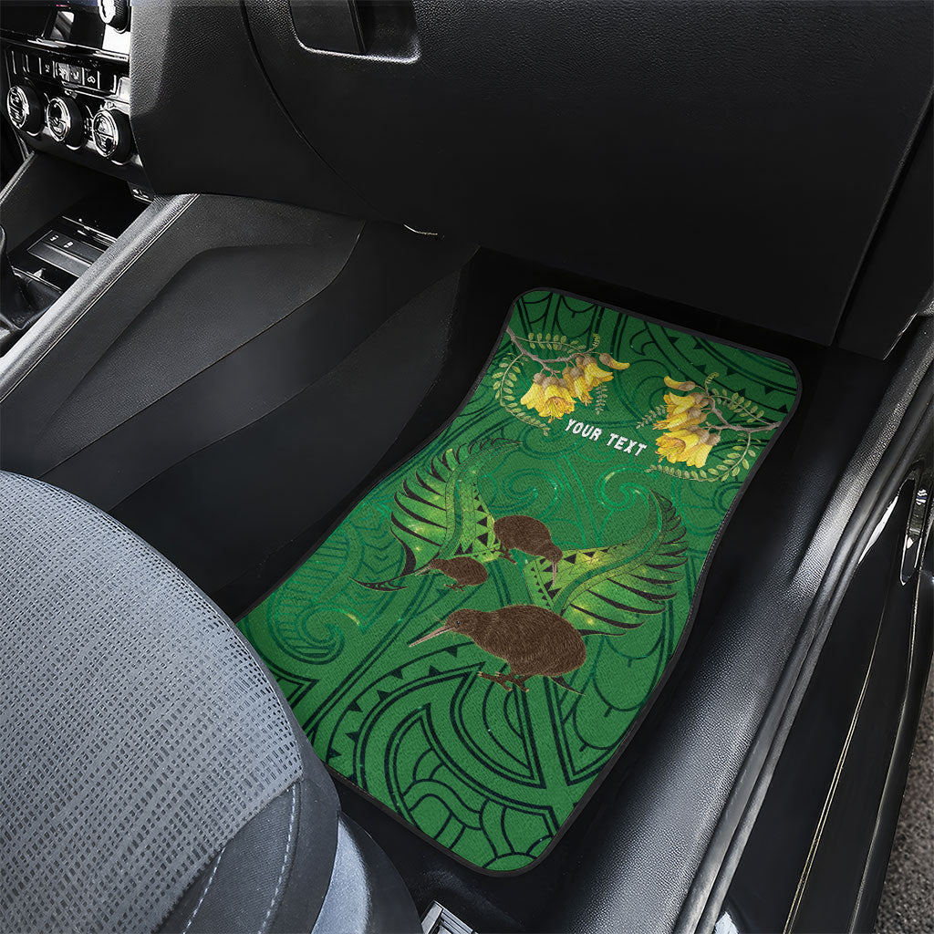 Personalised South Canterbury Anniversary Day Car Mats Kiwi Kowhai Silver Fern Maori Pattern LT22 - Polynesian Pride