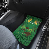 Personalised South Canterbury Anniversary Day Car Mats Kiwi Kowhai Silver Fern Maori Pattern LT22 - Polynesian Pride