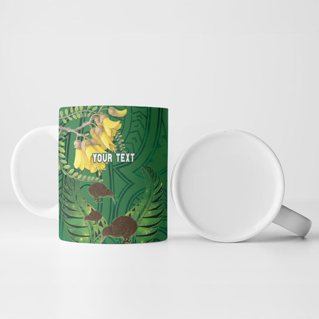 Personalised South Canterbury Anniversary Day Ceramic Mug Kiwi Kowhai Silver Fern Maori Pattern LT22 - Polynesian Pride