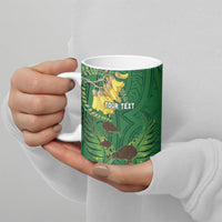 Personalised South Canterbury Anniversary Day Ceramic Mug Kiwi Kowhai Silver Fern Maori Pattern LT22 - Polynesian Pride