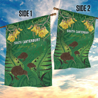South Canterbury Anniversary Day Garden Flag Kiwi Kowhai Silver Fern Maori Pattern LT22 - Polynesian Pride