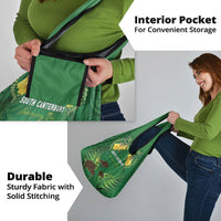 South Canterbury Anniversary Day Grocery Bag Kiwi Kowhai Silver Fern Maori Pattern LT22 - Polynesian Pride