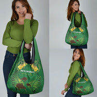South Canterbury Anniversary Day Grocery Bag Kiwi Kowhai Silver Fern Maori Pattern LT22 - Polynesian Pride