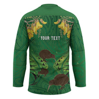 Personalised South Canterbury Anniversary Day Hockey Jersey Kiwi Kowhai Silver Fern Maori Pattern LT22 - Polynesian Pride
