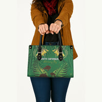 South Canterbury Anniversary Day Leather Bag Kiwi Kowhai Silver Fern Maori Pattern LT22 - Polynesian Pride