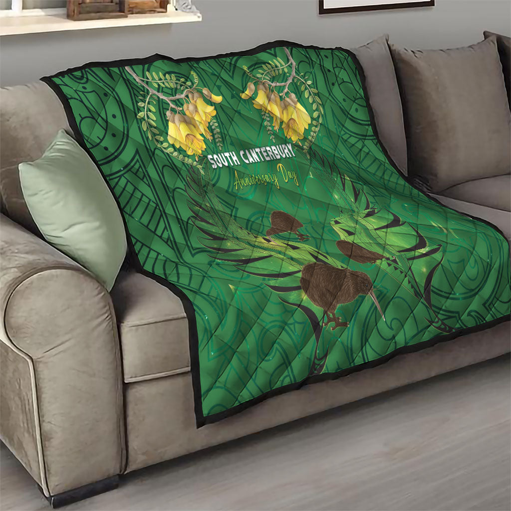 South Canterbury Anniversary Day Quilt Kiwi Kowhai Silver Fern Maori Pattern LT22 - Polynesian Pride