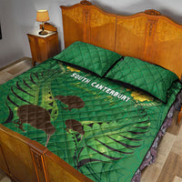 South Canterbury Anniversary Day Quilt Bed Set Kiwi Kowhai Silver Fern Maori Pattern LT22 - Polynesian Pride