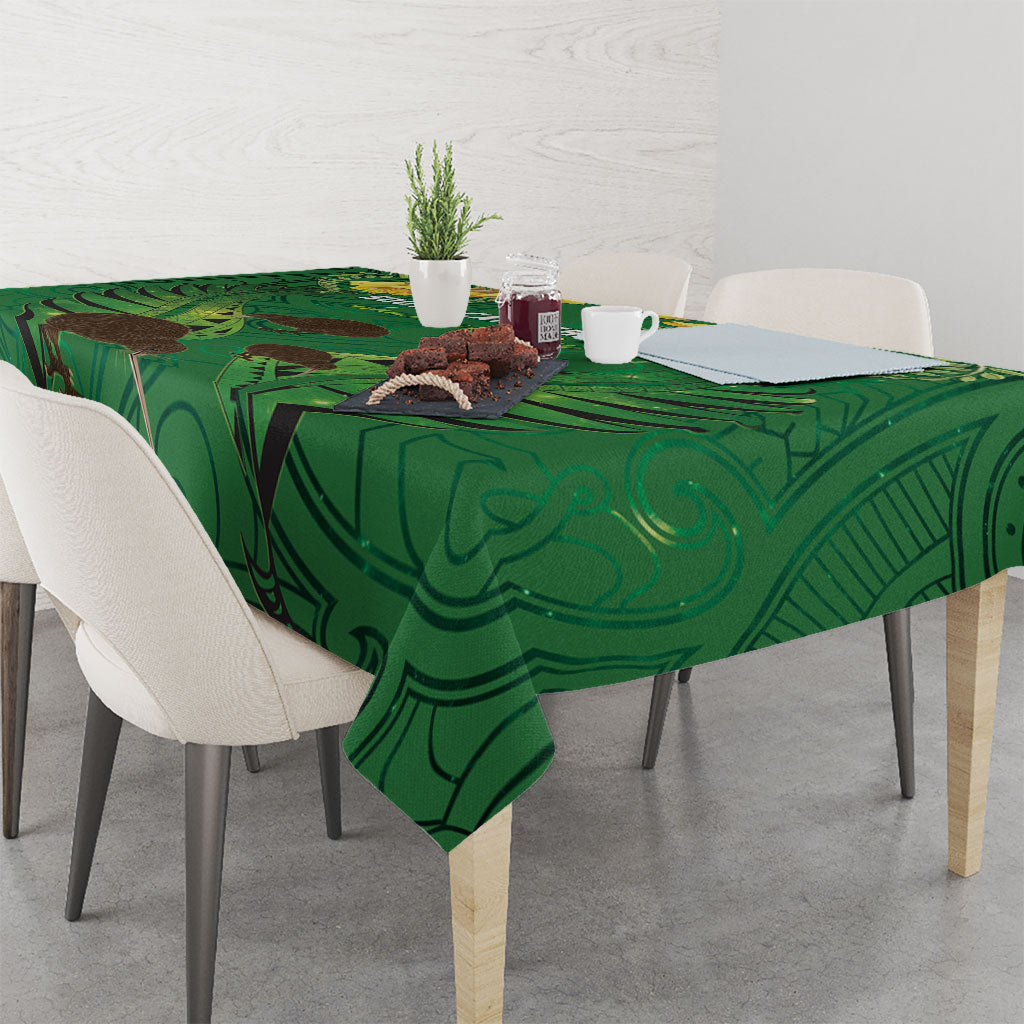 South Canterbury Anniversary Day Tablecloth Kiwi Kowhai Silver Fern Maori Pattern LT22 - Polynesian Pride