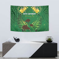 South Canterbury Anniversary Day Tapestry Kiwi Kowhai Silver Fern Maori Pattern LT22 - Polynesian Pride