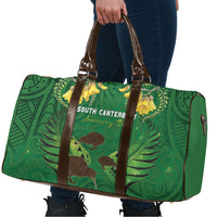 South Canterbury Anniversary Day Travel Bag Kiwi Kowhai Silver Fern Maori Pattern LT22 - Polynesian Pride