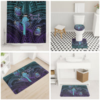 New Zealand Suicide Prevention Month Bathroom Set Maori Mauri Tu Mauri Ora Polynesian Pattern LT22 - Polynesian Pride