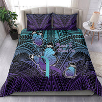 New Zealand Suicide Prevention Month Bedding Set Maori Mauri Tu Mauri Ora Polynesian Pattern LT22 - Polynesian Pride